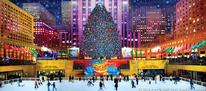 Backdrop CH 031C-S-DP Rockefeller Center Christmas C