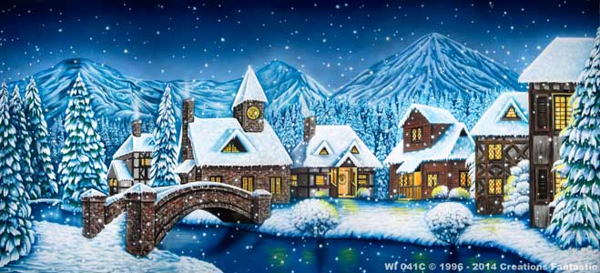 Backdrop WI 041C Winter Village 1C