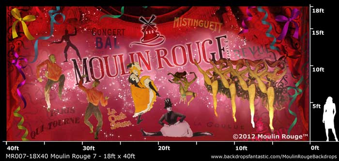 Backdrop MR 007-18X40 Moulin Rouge 7