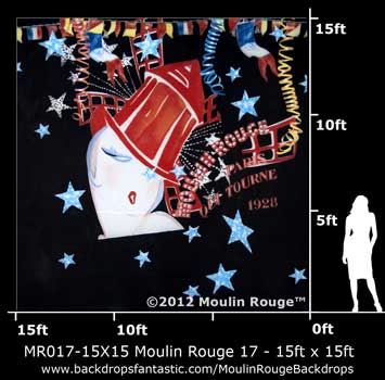 Backdrop MR 017-15X15 Moulin Rouge 17