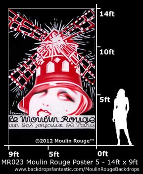 Backdrop MR 023-14X9 Moulin Rouge Poster 5